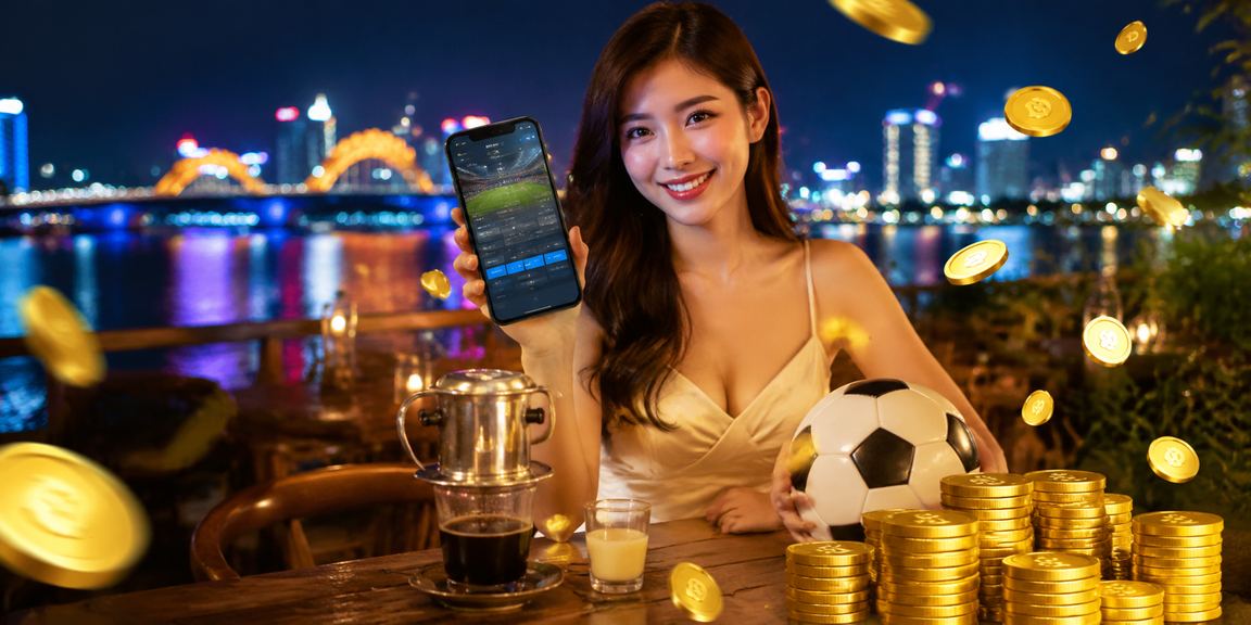 Người dùng tại Đà Nẵng thưởng thức cà phê và theo dõi kèo bóng đá một cách thư giãn